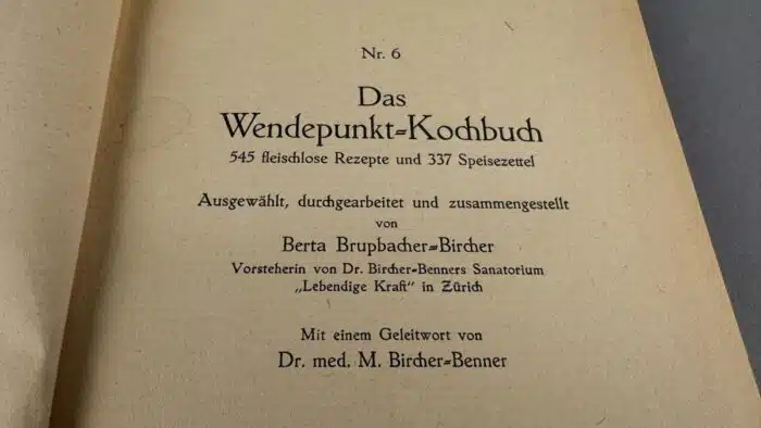 das Wendepunkt Kochbuch
