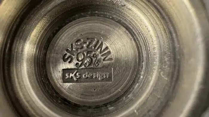 6 Stück Zinnbecher – Bild 3