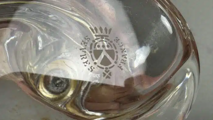 Designer Glas Blumenvase Sevres – Bild 4