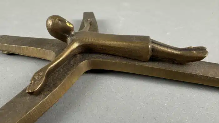 Designer Kunst Messing Wand Kreuz – Bild 4