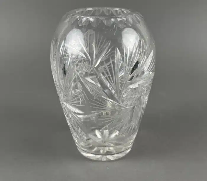 schön geschliffene Bleikristall Vase