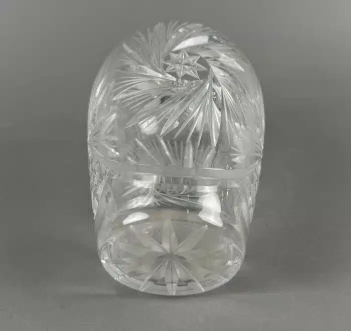 schön geschliffene Bleikristall Vase – Bild 3