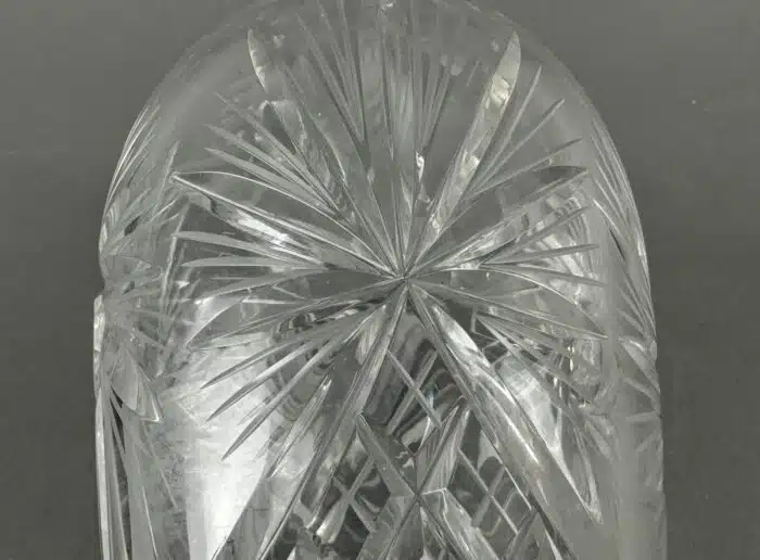 schön geschliffene Bleikristall Vase – Bild 5