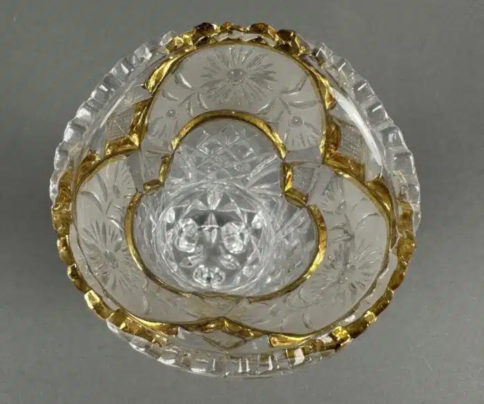 Kristallschale mit Beinen – Bild 2