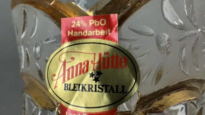 Kristallschale mit Beinen – Bild 4