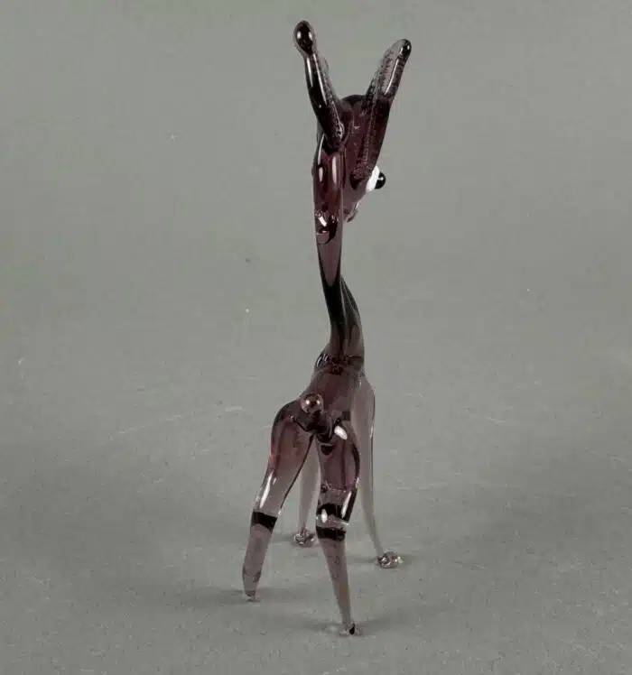Venezianische Bambi-Figur aus mundgeblasenem Glas – Bild 5