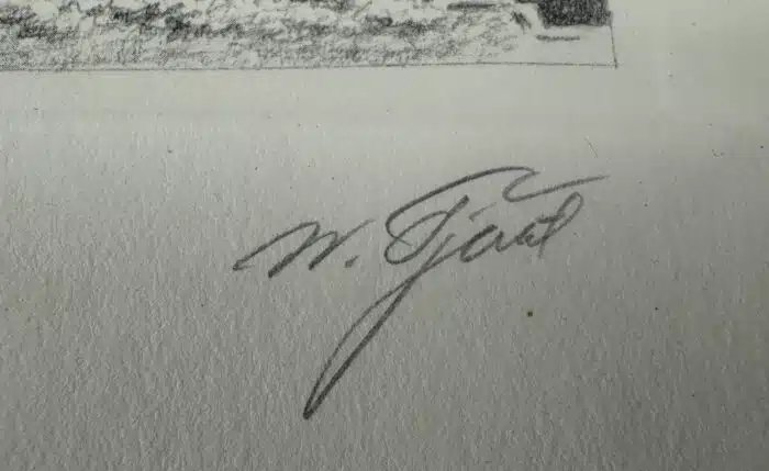 Lithographie Millstatt die Stiftskirche – Bild 4