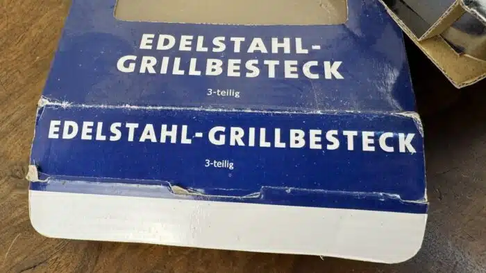 Edelstahl Grillbesteck – Bild 2