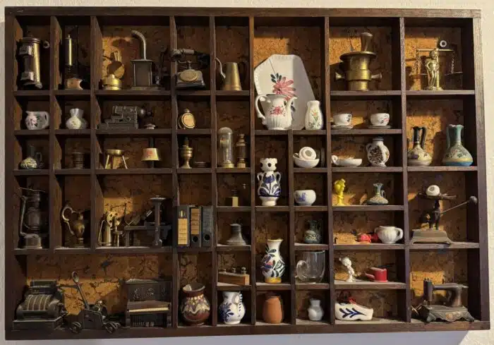 Setzkasten mit sehr vielen wertvollen Figuren