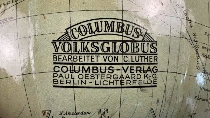Columbus Erdglobus, um 1950 – Bild 4