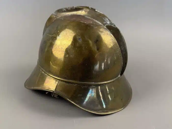 HELM, Messing, möglicherweise Feuerwehrhelm