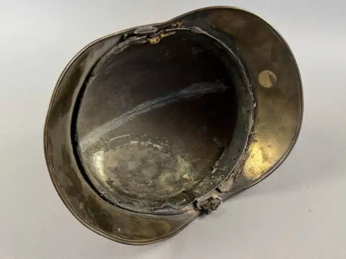 HELM, Messing, möglicherweise Feuerwehrhelm – Bild 3