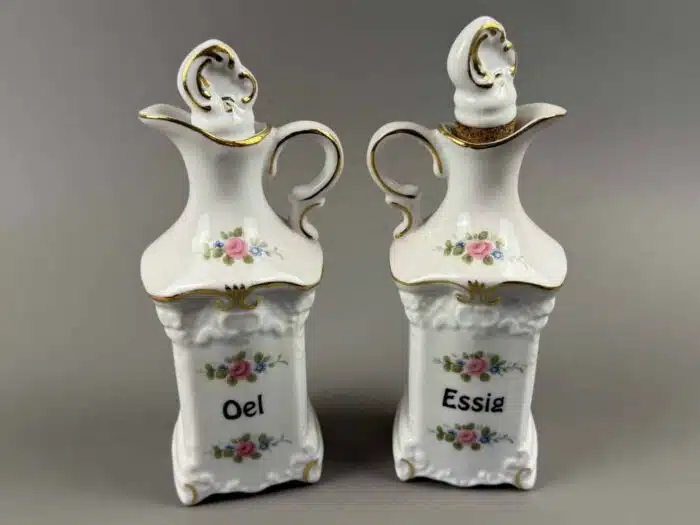Essig und Öl Kännchen ZN Porzellan