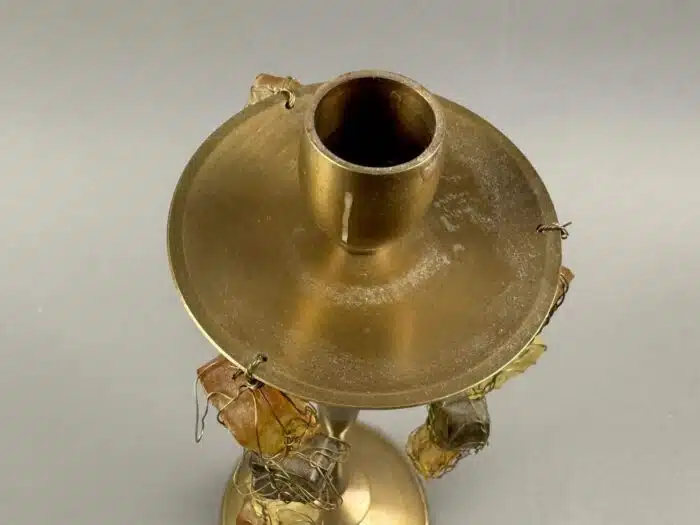 vintage Messing Kerzenständer – Bild 3
