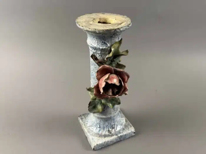 Keramik Vase mit Rose