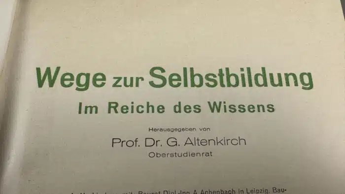6 Bücher Wege zur Selbstbildung - Im Reiche des Wissens Januar 1931 – Bild 4