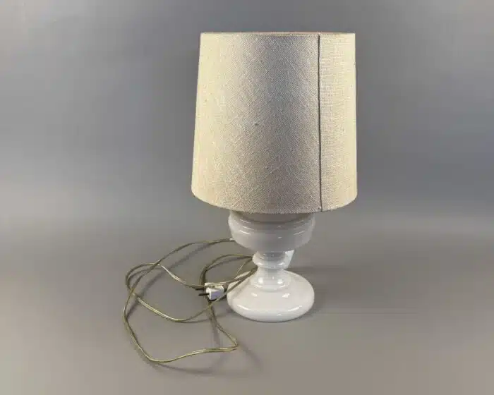 vintage Tischlampe mit Keramiksockel