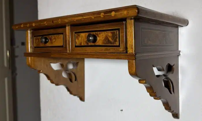 wunderschönes schlüsselkästchen mit Ablage aus Holz – Bild 3