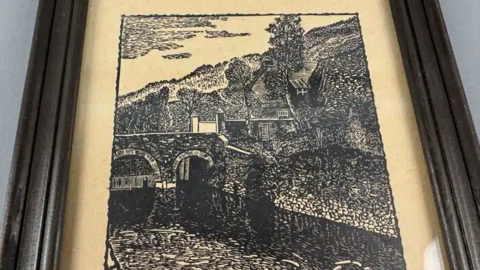 Original Günter Kuschar Holzschnitt – Bild 5