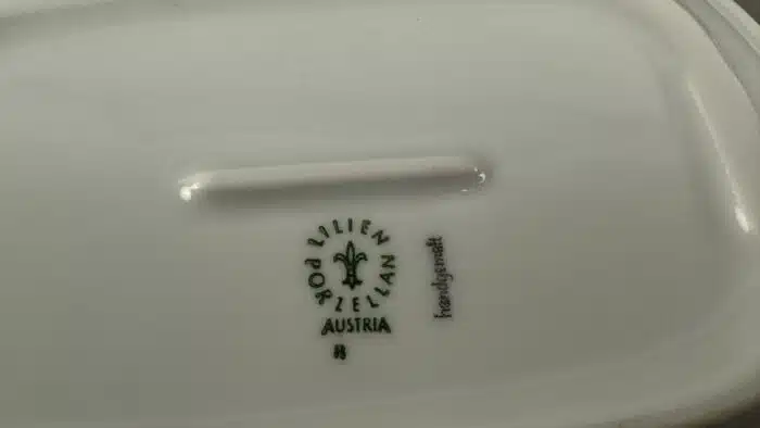 Lilienporzellan vorlege Teller Alpenflora – Bild 4