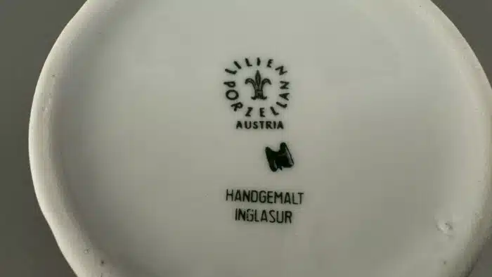 Lilienporzellan Glühwein Krug Alpenflora – Bild 3