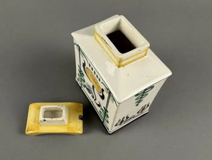 Seltene Deckeldose Keramikflasche – Bild 5
