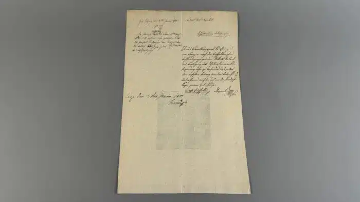 Switbert Lobisser - Holzschnitt - Zur Christmette auf Brief von 1807 Wasserzeichen im Papier vom Stift St. Paul HS 1932 Op. 169 10,5x9,5cm signiert nummeriert – Bild 5