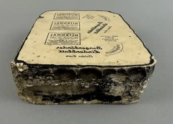 Switbert Lobisser - Aus persönlichem Besitz - Druckstein, Lithographiestein Gösser Bier Villach, Nitronal.. 20 x 15 cm – Bild 3