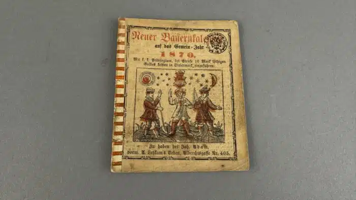 Switbert Lobisser - Aus persönlichem Besitz - Bauernkalender aus 1870