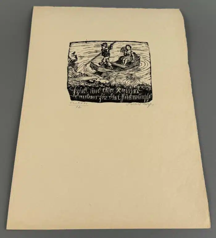 Switbert Lobisser - Holzschnitt - Friedl u. Ada Rainer HS 1932Op. 18110,8x13cm signiert nummeriert