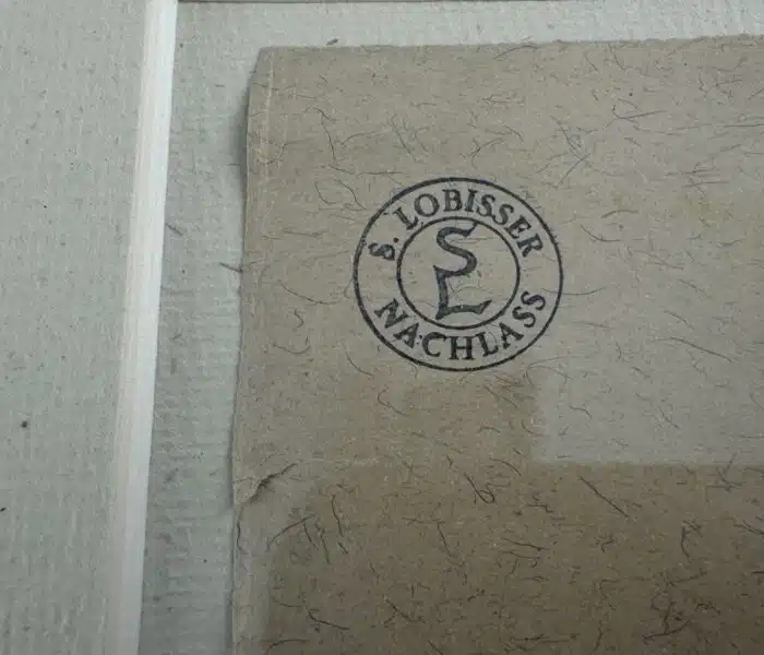 Switbert Lobisser - Bleistiftzeichnung Skitzen zu Holzschnitten A Engel Amor  42x26cm Nachlass Stempel – Bild 4