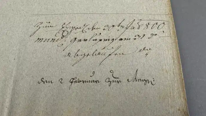 Switbert Lobisser - Holzschnitt - Verkündigung Mariens HS 1931 auf Brief von 1800, mit Wasserzeichen im Papier vom Stift St. Paul. Op. 150 10,8x9,6cm signiert nummeriert – Bild 5