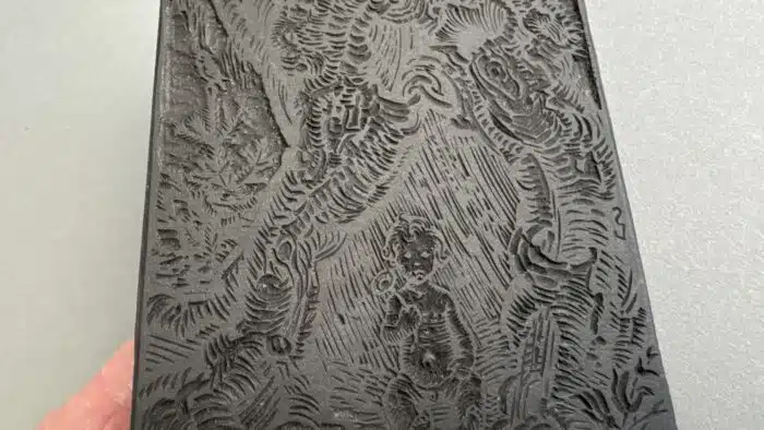 Switbert Lobisser - ORIGINAL Holzstock / Druckstock - Dr. Rudolf Jugoviz op 110  17,5 x 10,2 cm Absolute Rarität – Bild 7