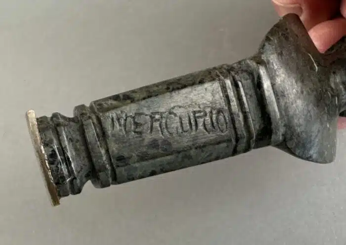 Switbert Lobisser - Aus persönlichem Besitz - Signaturstempel " Mercurio " H 12 cm – Bild 3
