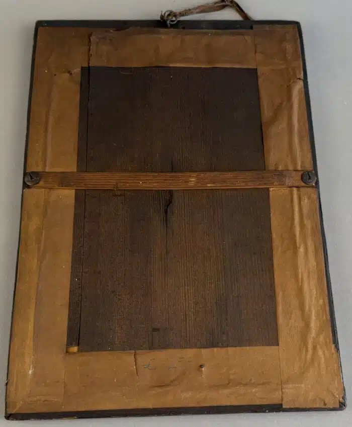 Switbert Lobisser - Aus persönlichem Besitz - Hinterglasbild "Geburt Christi", evt. Sandl in Oberösterreich, 1. Hälfte 19. Jahrhundert, Glas gebrochen – Bild 5