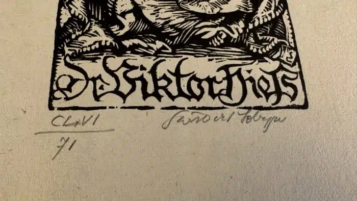 Switbert Lobisser - Holzschnitt - Hieß HS 1931 auf Papier vom Stift St. Paul. Mit Wasserzeichen Op. 156 14,3x9,4cm – Bild 3