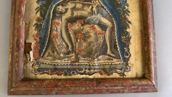 Switbert Lobisser - Aus persönlichem Besitz - Colorierter Stich Wallfahrt Gnadenbild 33,5x28cm – Bild 3