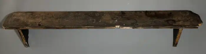 Switbert Lobisser - Aus persönlichem Besitz - Wand - Büchregal Holz L 117 cm T 14 cm – Bild 5
