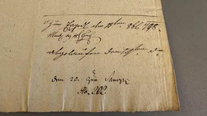 Switbert Lobisser - Holzschnitt -  Danke für die Glückwünsche 1931 auf Brief von 1798  Wasserzeichen im Papier vom Stift St. Paul Op. 136 17,2x13,3cm signiert nummeriert – Bild 5
