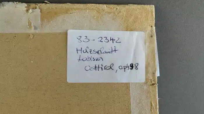 Switbert Lobisser - Holzschnitt -  Osttirol Original HS 28,6x19cm Nachlass Stempel – Bild 4
