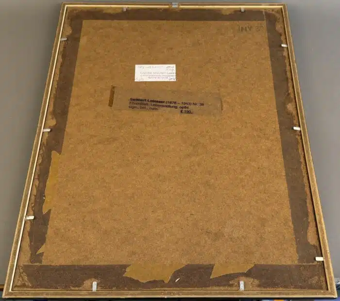 Switbert Lobisser - Holzschnitt -  Ehrenzeichen für Lebensrettung HS Op. 84 signiert betitelt nummeriert 38,4x29cm gerahmt und verglast – Bild 7