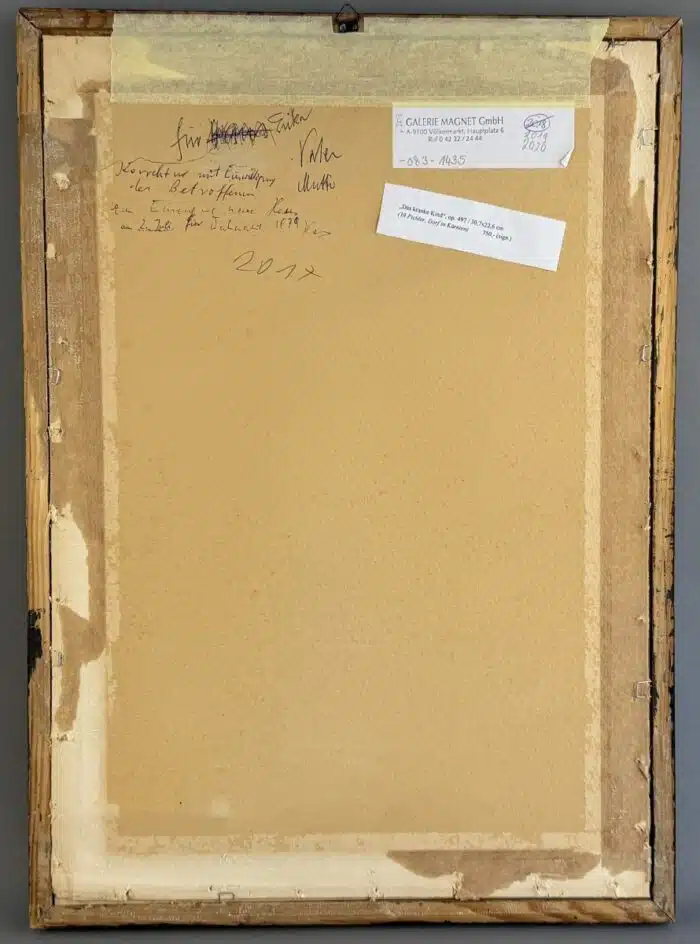 Switbert Lobisser - Holzschnitt - Das kranke Kind HS op. 497 30,7x22,6cm signiert betitelt nummeriert gerahmt verglast – Bild 8