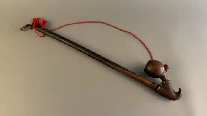 Switbert Lobisser - Aus persönlichem Besitz -  lange Tabakpfeife Holzpfeife L 55cm