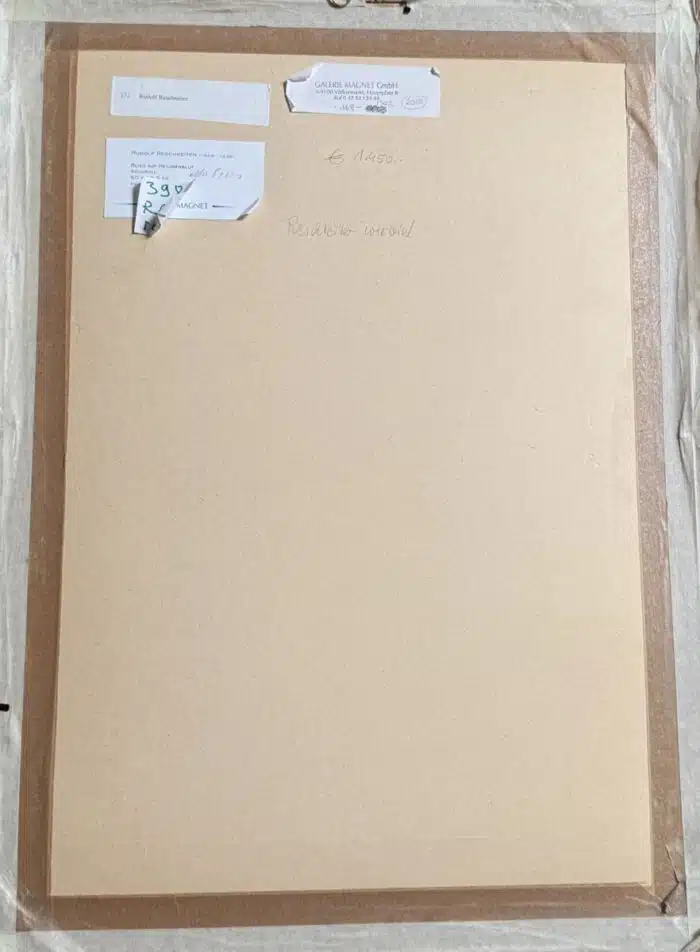 Rudolf Reschreiter Aquarell Heiligenblut signiert 50 x 32 cm – Bild 6