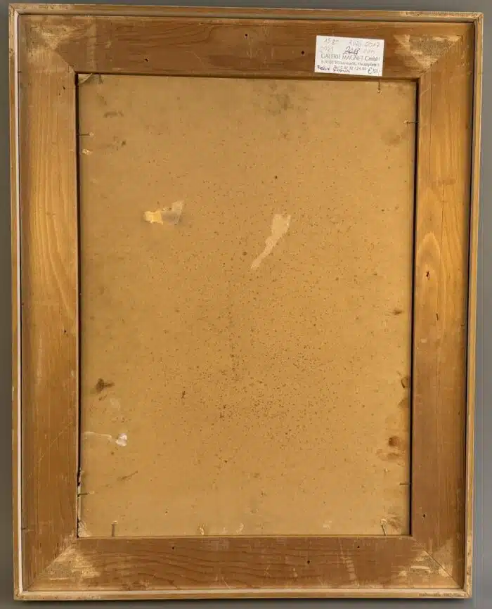 Felix Kraus Portrait Öl auf Platte signiert datiert 45 -  44 x 56 cm – Bild 5