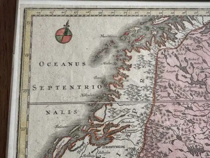 Landkarte Schweden Nova Mappa Georgaphica Suecia  64x 56 cm – Bild 2