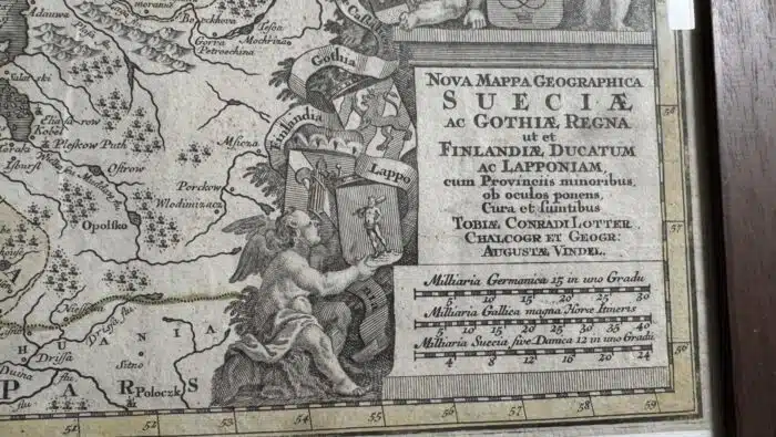 Landkarte Schweden Nova Mappa Georgaphica Suecia  64x 56 cm – Bild 3