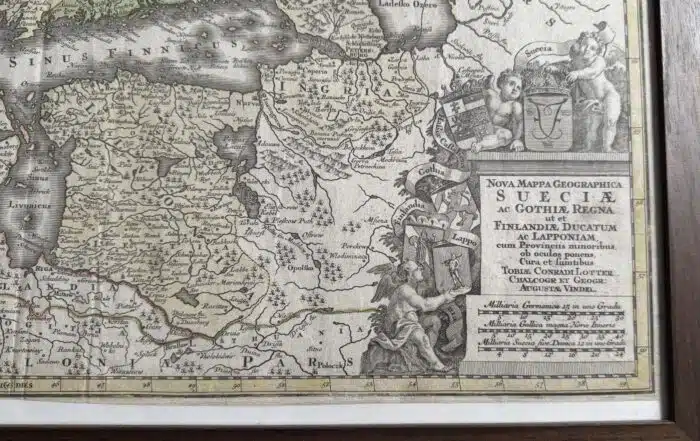 Landkarte Schweden Nova Mappa Georgaphica Suecia  64x 56 cm – Bild 4