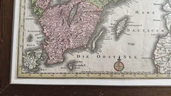 Landkarte Schweden Nova Mappa Georgaphica Suecia  64x 56 cm – Bild 5