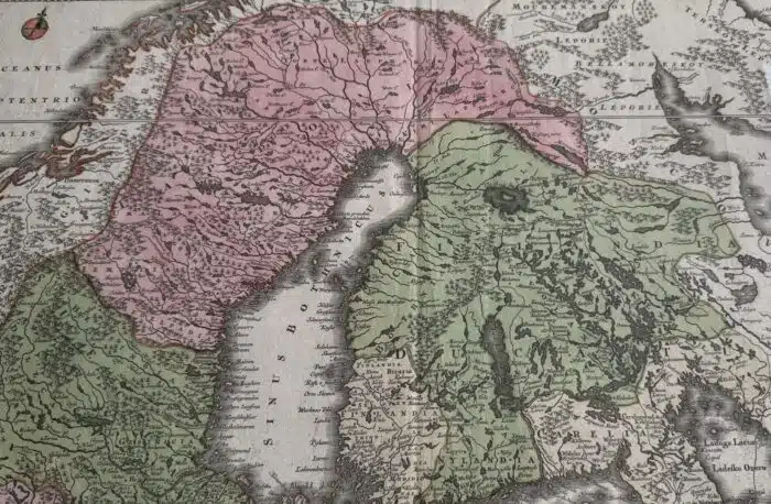 Landkarte Schweden Nova Mappa Georgaphica Suecia  64x 56 cm – Bild 6